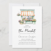 オフマーケット フラワーショップ ブライダルシャワー 招待状 (正面)