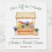 オフマーケット ブライダルシャワー ワインラベル (シングルラベル)