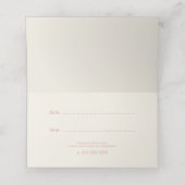 オフミニマルホワイトとピンクの基本アポイントメントカード 予約カード (内部開封)