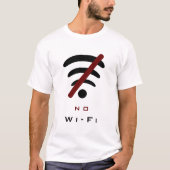 オフラインおもしろい文字付きTシャツ – カスタマイズ Tシャツ (正面)