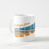 オフラインからの挨拶 コーヒーマグカップ (正面左)