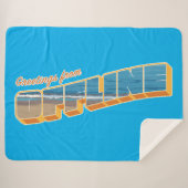 オフラインからの挨拶 シェルパブランケット (正面(横))