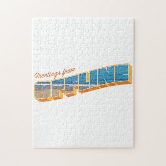 オフラインからの挨拶 ジグソーパズル (縦)