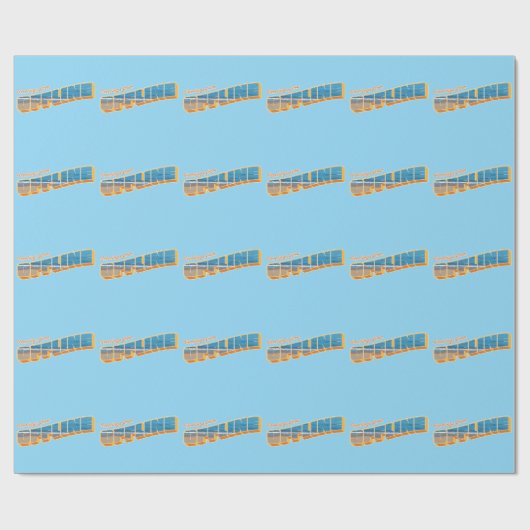 オフラインからの挨拶 ラッピングペーパー (フラット)