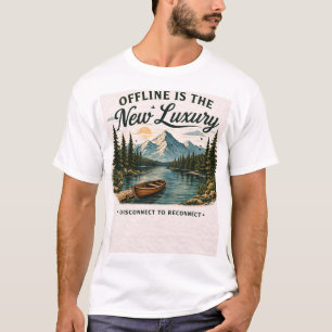 オフラインこそ新しい贅沢 ネイチャーエステティックTシャツ Tシャツ