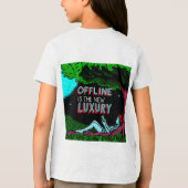 オフラインこそ贅沢 トライブレンドTシャツ (裏面)