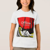 オフラインこそ贅沢 トライブレンドTシャツ (正面)