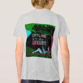 オフラインこそ贅沢 トライブレンドTシャツ (裏面)