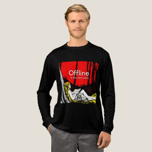 オフラインこそ贅沢 トライブレンドＴシャツ (正面全体)