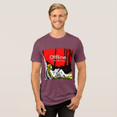 オフラインこそ贅沢 トライブレンドTシャツ (正面全面)