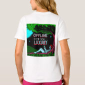 オフラインこそ贅沢 Tシャツ (裏面)