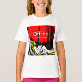 オフラインこそ贅沢 Tシャツ (正面)