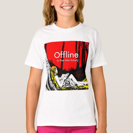 オフラインこそ贅沢 Tシャツ (正面)