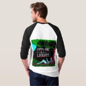 オフラインこそ贅沢 Tシャツ (裏面フル)