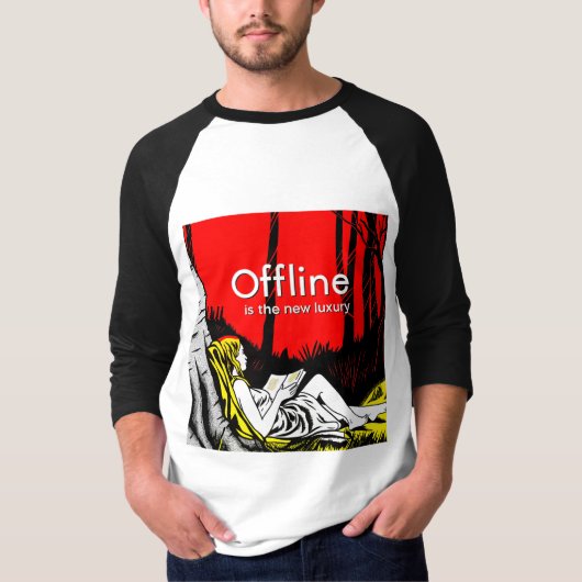 オフラインこそ贅沢 Tシャツ (正面)