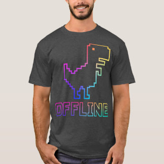 オフラインの恐竜 Tシャツ