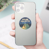 オフラインの方が気分がいい シール (スマートフォン)