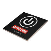 オフラインの電源ボタンを押してリラックスしたり、オフに切り替えたり タイル (側面)