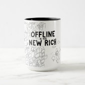 オフラインは新しいリッチ マグカップ (中央)