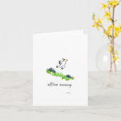 「オフラインズーム」、あいさつ空白のきカード カード (黄色い花)