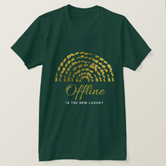 オフライン・ラグジュアリーTシャツ: 静寂の中に平穏を見つける Tシャツ