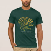 オフライン・ラグジュアリーTシャツ: 静寂の中に平穏を見つける Tシャツ (正面)
