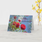 オフリチゲアンテイルナーム – mit rote Rosen カード (黄色い花)