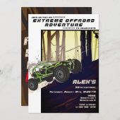 オフロードアドベンチャー ATV UTV エクストリームスポーツカークラブ 招待状 (正面/裏面)