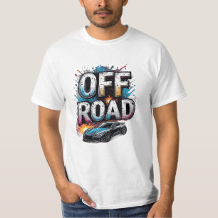 🏁 オフロードアドレナリン レーシングカー グラフィティ Tシャツ