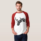 オフロードオートバイの競争 Tシャツ (正面フル)