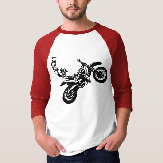 オフロードオートバイの競争 Tシャツ (正面)