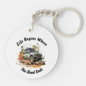 オフロードカーアドベンチャーキーチェーン キーホルダー (裏面)