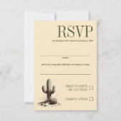 オフロードキャニオン結婚カップル 出欠カード (正面)