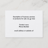 オフロードクォード-スポーツの行為4x4の写真 名刺 (裏面)