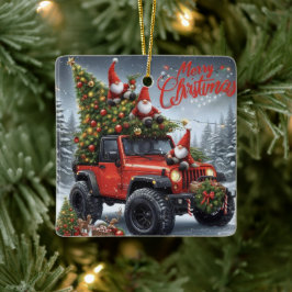オフロードクリスマス格言 セラミックオーナメント