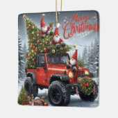 オフロードクリスマス格言 セラミックオーナメント (左)