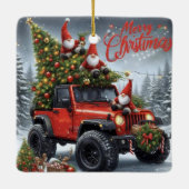 オフロードクリスマス格言 セラミックオーナメント (裏面)