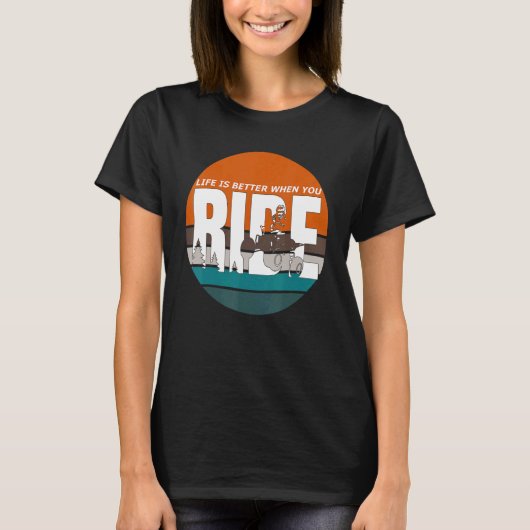 オフロードクワッドATVアパレル Tシャツ (正面)