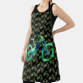 オフロードダウンヒルスポーツxtremeウォーターカラーアート エプロン (インサイチュ)