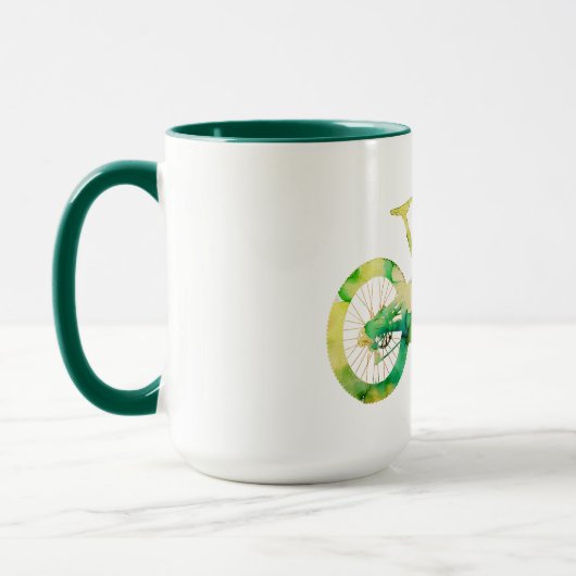 オフロードダウンヒルスポーツxtremeウォーターカラーアート マグカップ (左)