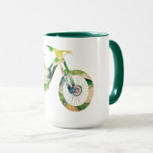 オフロードダウンヒルスポーツxtremeウォーターカラーアート マグカップ (正面右)