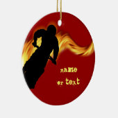 オフロードダートバイク(炎あり) セラミックオーナメント (右)