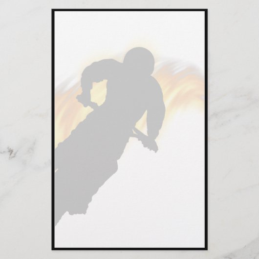 オフロードダートバイク(炎あり) 便箋 (正面)