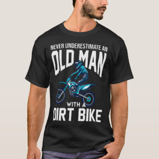 オフロードバイクに乗るおじいちゃんをナシにしない Tシャツ