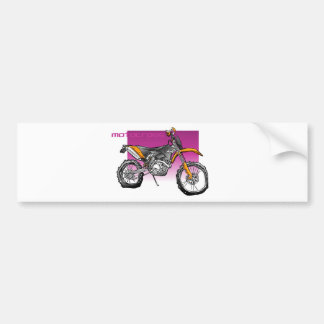 オフロードバイクのmotorcross バンパーステッカー