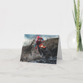 オフロードバイクライダーのクッション サンキューカード (裏面)