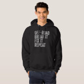 オフロードブレークそれを修正それを繰り返しヴィンテージ パーカ (正面フル)