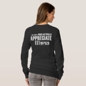 オフロードレディース-白によって印刷される前部及び背部 Tシャツ (裏面フル)