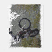 オフロードレース – Motocross Racing フリースブランケット (正面)