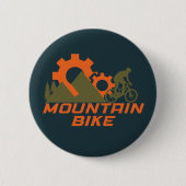 オフロード山サイクリング 缶バッジ (正面)